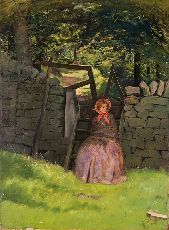 Waiting 6 Wall Art by Sir John Everett Millais - High-Resolution Digital Print