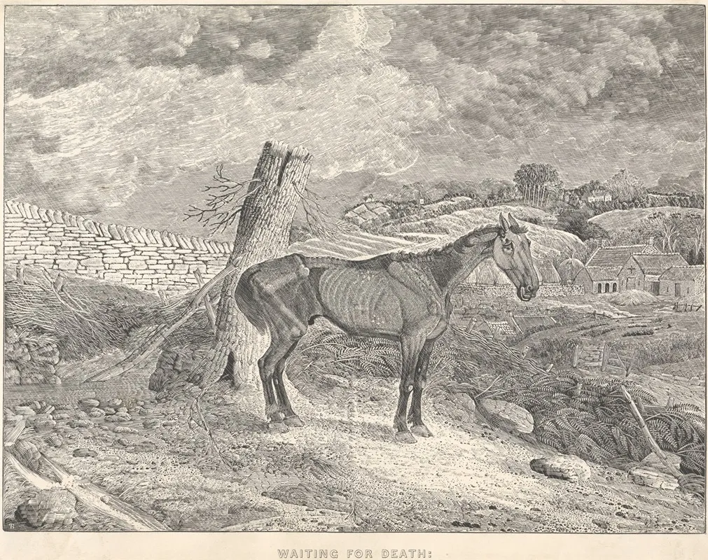 Waiting For Death Wall Art by Thomas Bewick - High-Resolution Digital Print