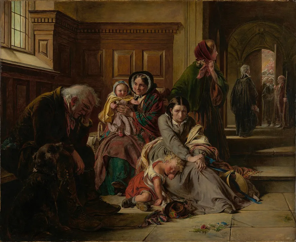 Waiting For The Verdict Wall Art by Abraham Solomon - High-Resolution Digital Print