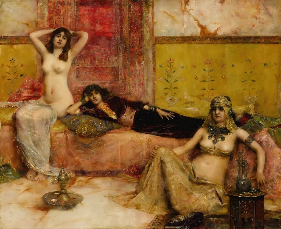 Waitingodalisques In An Interior