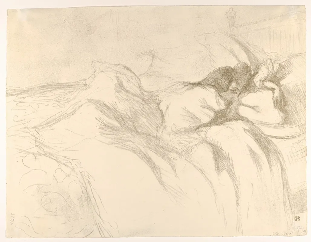 Waking Up Wall Art by Henri de Toulouse-Lautrec - High-Resolution Digital Print