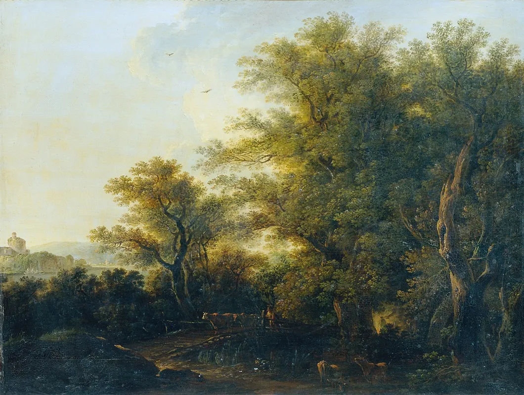 Waldausgang Wall Art by Johann Josef Schindler - High-Resolution Digital Print