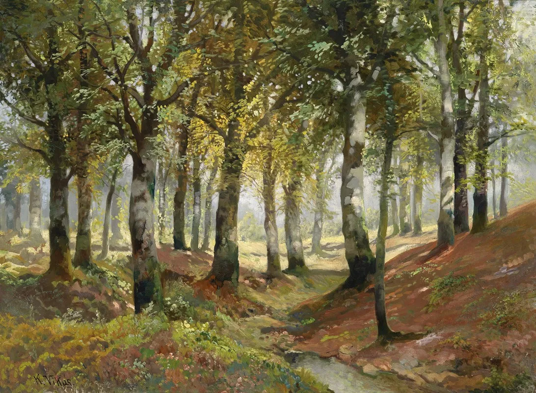 Waldlandschaft 7 Wall Art by Karl Vikas - High-Resolution Digital Print
