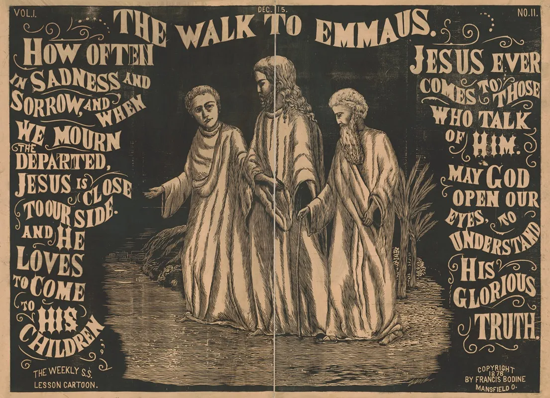 Walk To Emmaus Wall Art by Francis Bodine - High-Resolution Digital Print