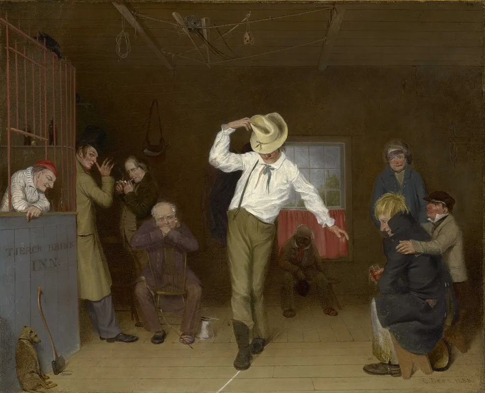 Walking The Chalk Wall Art by Charles Deas - High-Resolution Digital Print