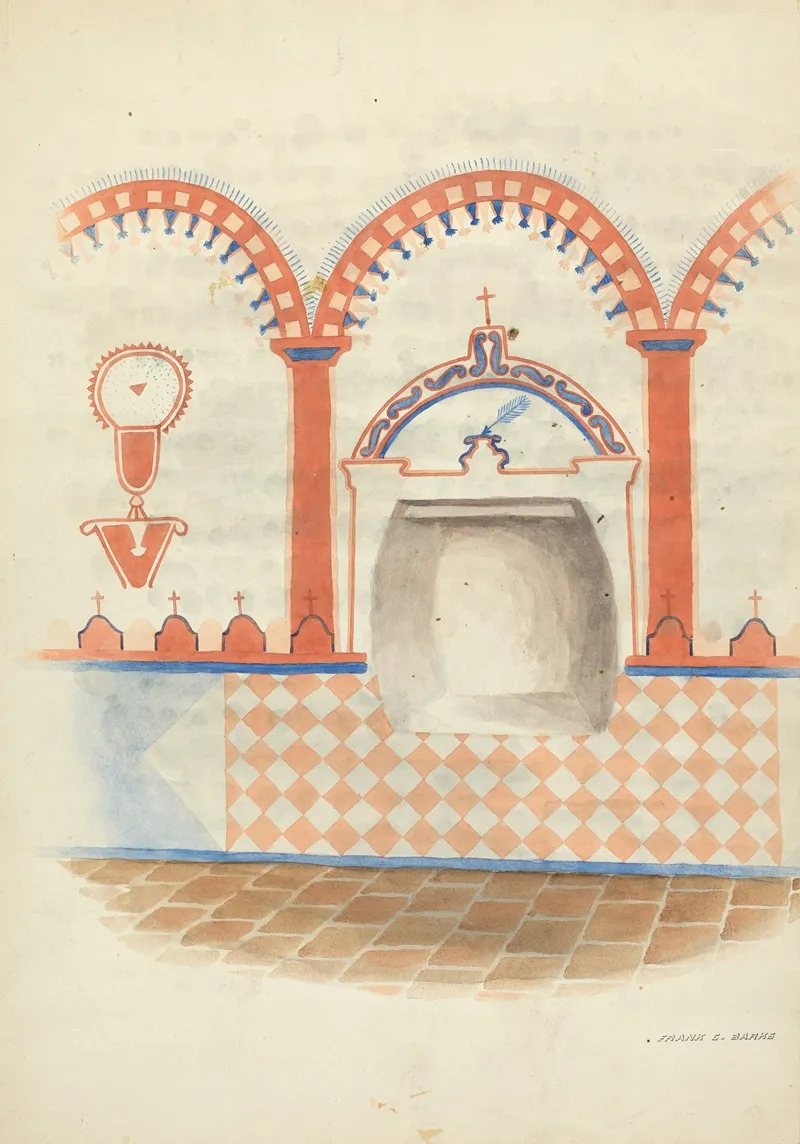 Wall Painting And Baptismal Niche 3