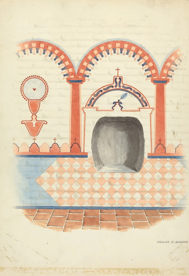 Wall Painting And Baptismal Niche 4