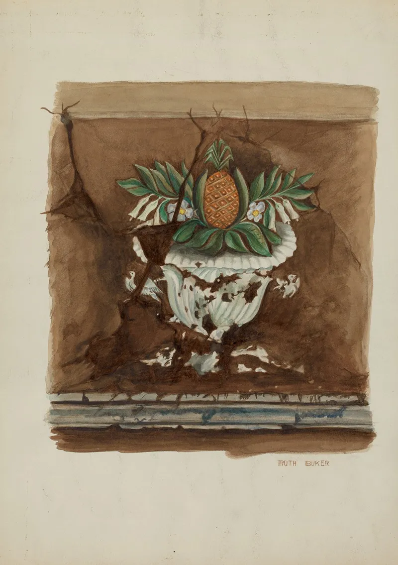 Wall Painting Pineapple