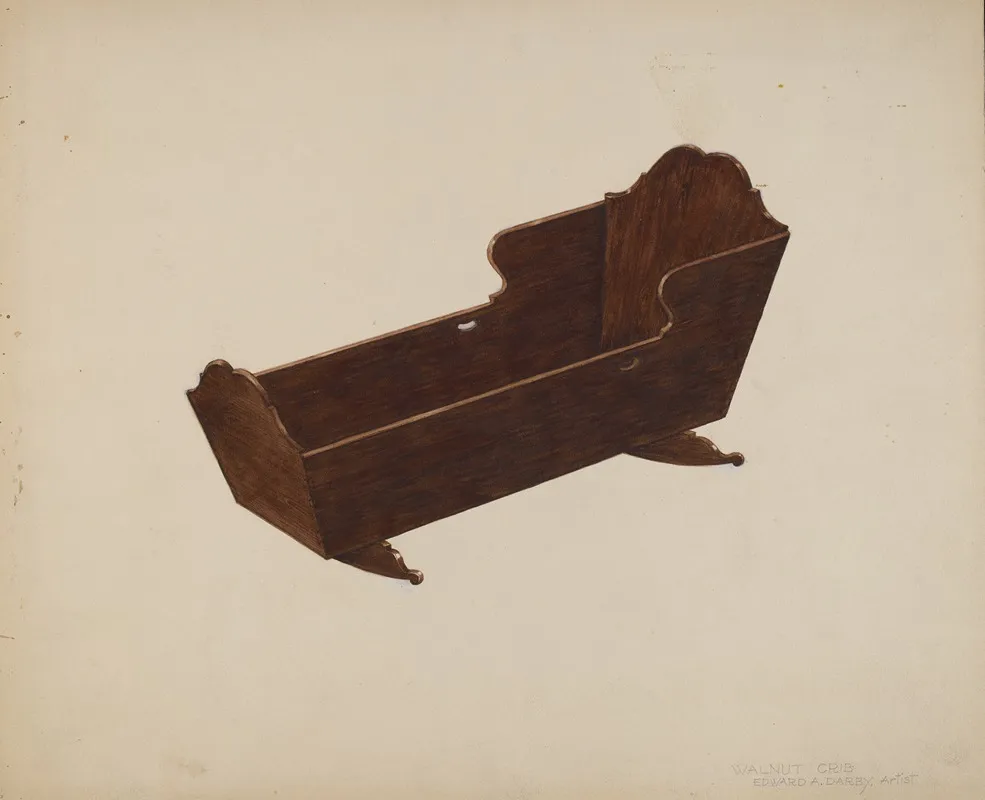 Walnut Crib