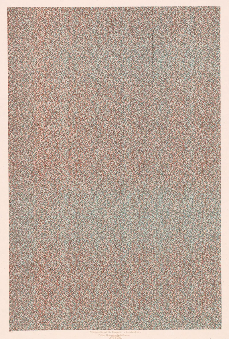 Walzendruckpapier Feines Florales Flachenmuster