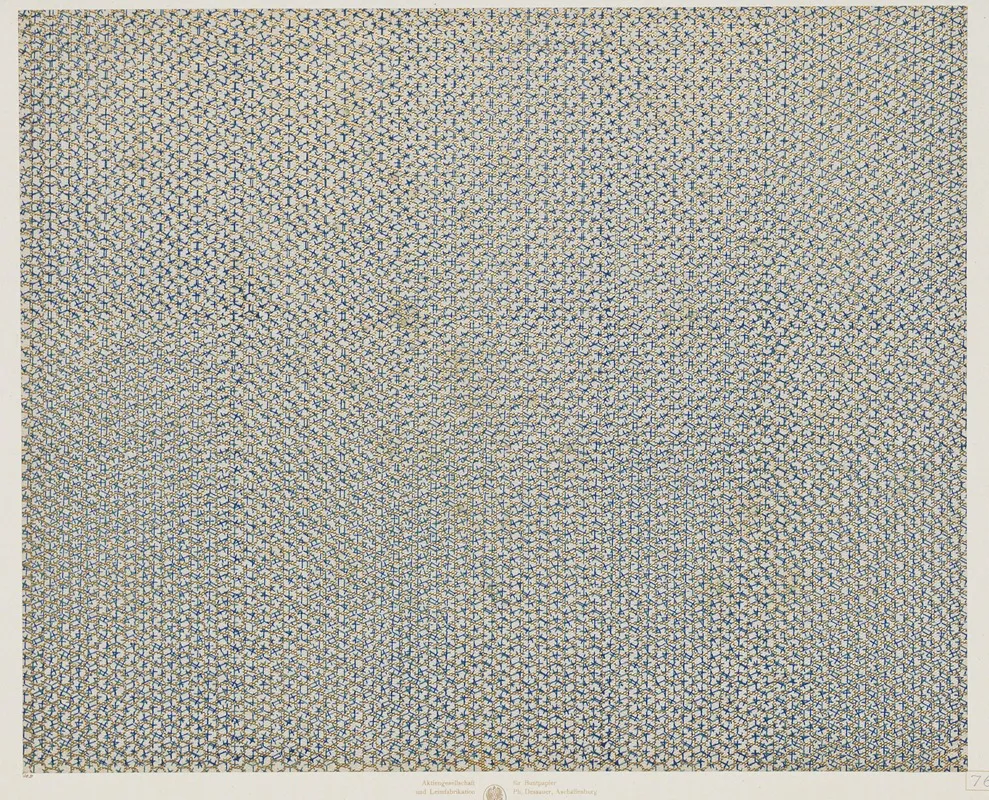 Walzendruckpapier Mit Golddruck Wabenmuster