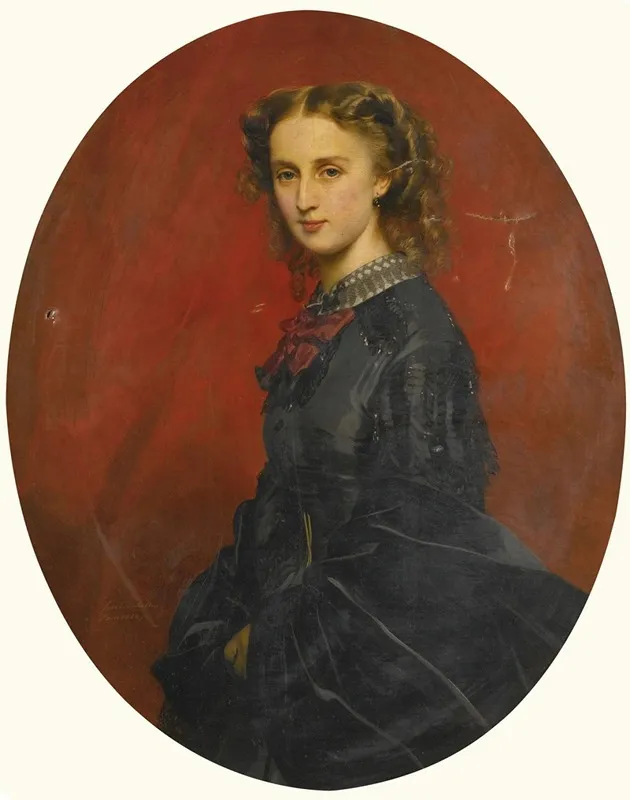 Wanda Furstin Von Und Zu Putbus 1837 1867 Nee Freiin Von Veltheim Bartensleben Wall Art by Franz Xaver Winterhalter - High-Resolution Digital Print