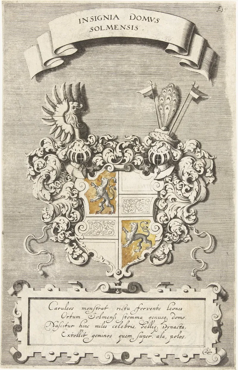 Wapenschild Van De Hertog Van Solms Insignia Domus Solmensis