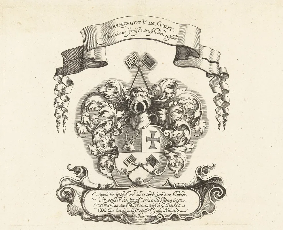 Wapenschild Van Jeronimus Joriss Waephelier Verhevgdt V In Godt