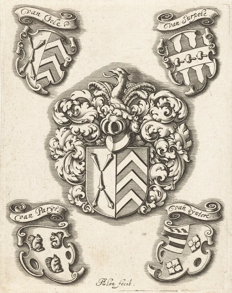 Wapenschilden Van De Familie Van Gele