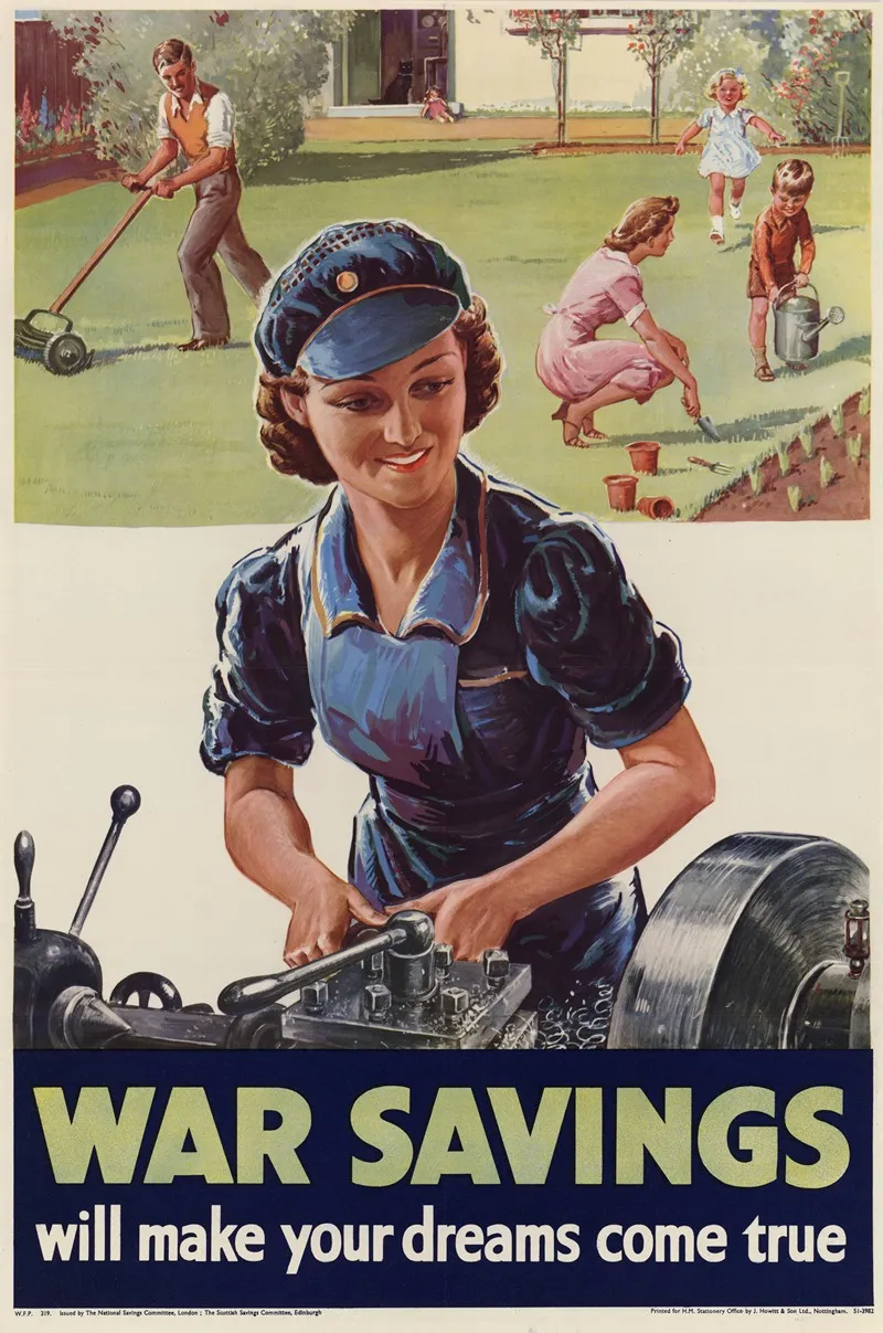 War Savings Will Make Your Dreams Come True Wall Art by Anonymous - High-Resolution Digital Print