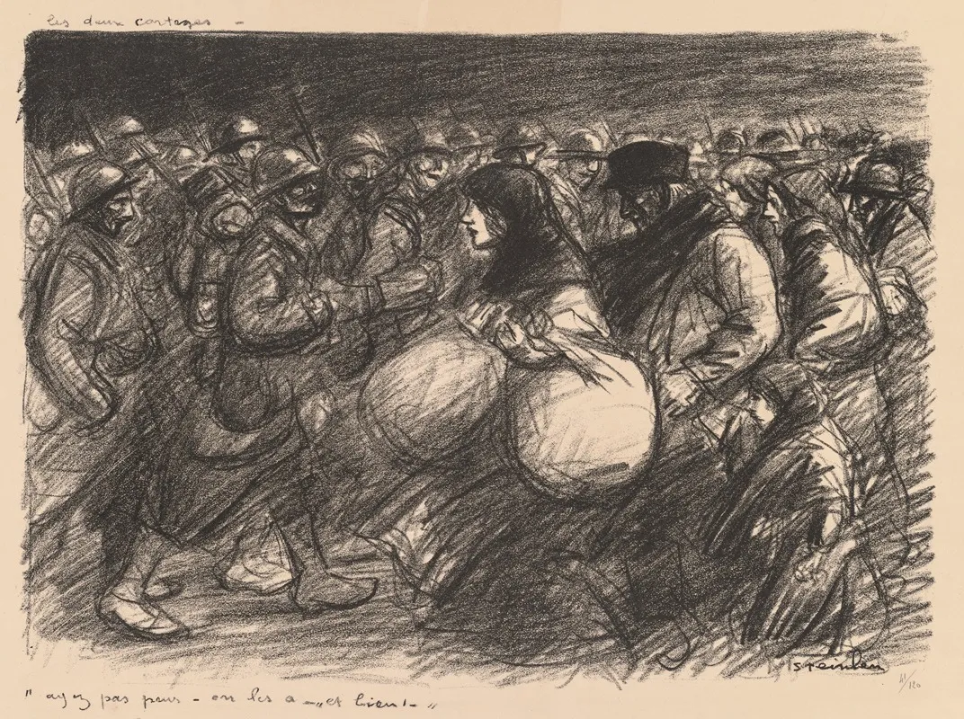 War Sketches The Two Processions Croquis De Guerre Les Deux Corteges Ayez Pas Peur On Les A Et Bien