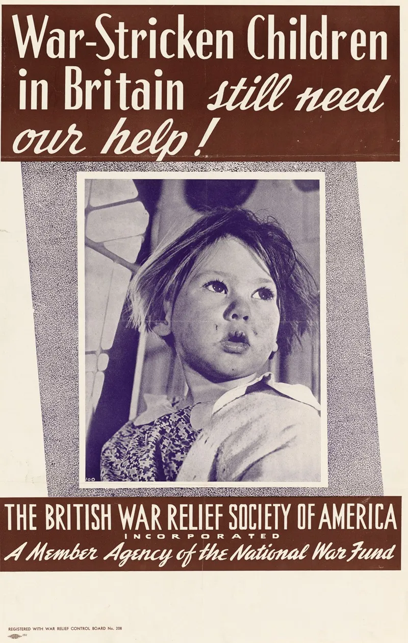 War Stricken Children In Britain Still Need Our Help Wall Art by Anonymous - High-Resolution Digital Print