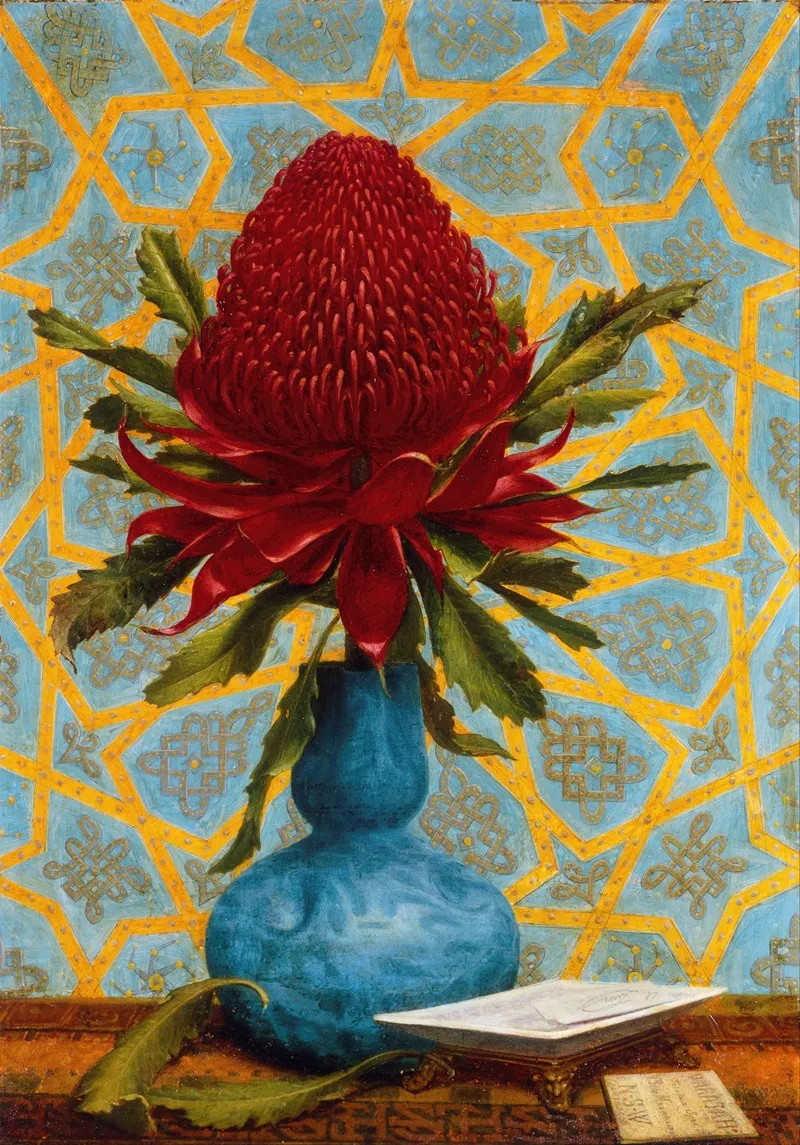 Waratah Wall Art by Lucien Henry - High-Resolution Digital Print