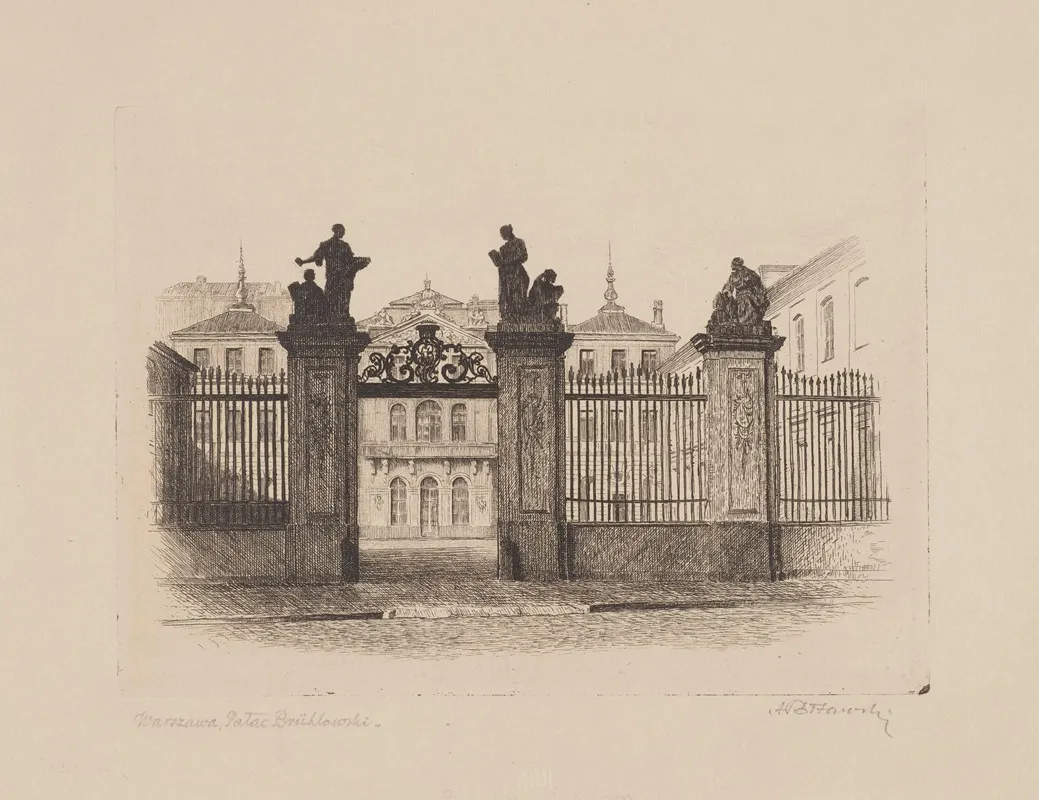 Warszawa Palac Bruhlowski Wall Art by Adam Jerzy Półtawski - High-Resolution Digital Print