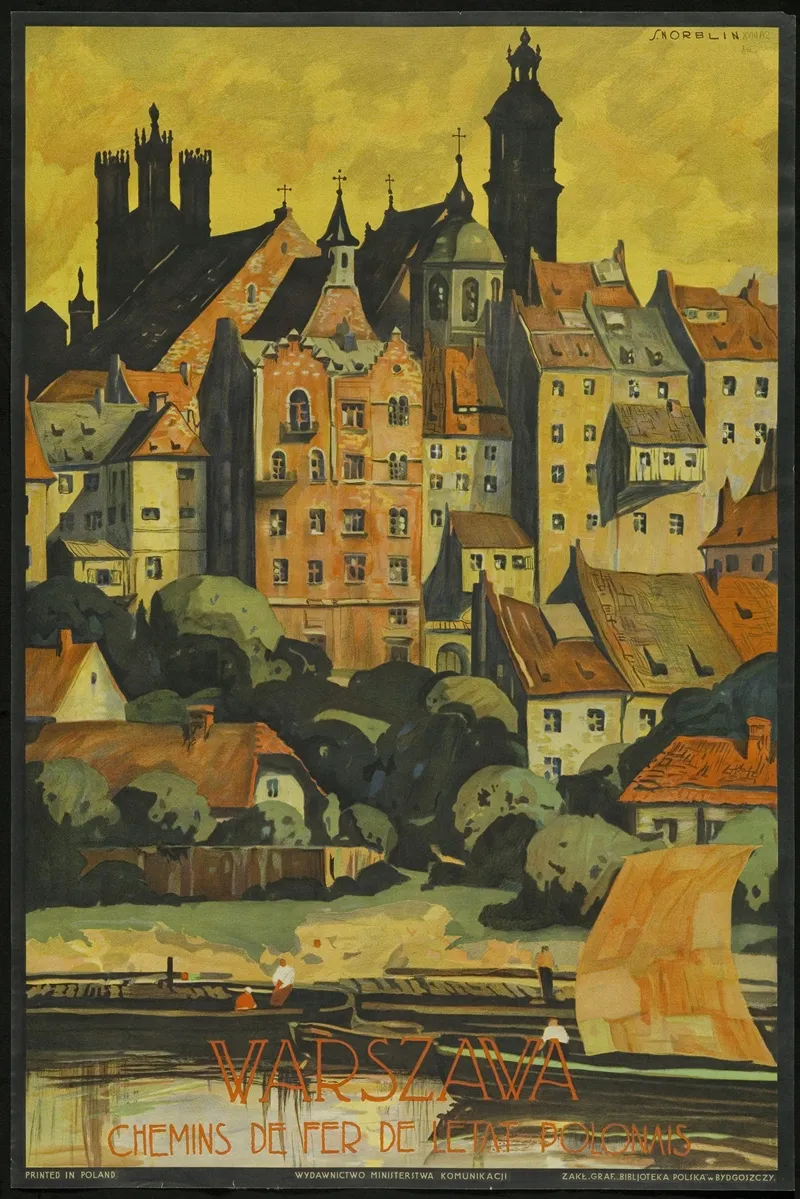 Warszawa Wall Art by Stefan Norblin - High-Resolution Digital Print