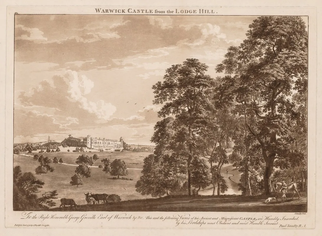 Warwick Castle From The Lodge Hill