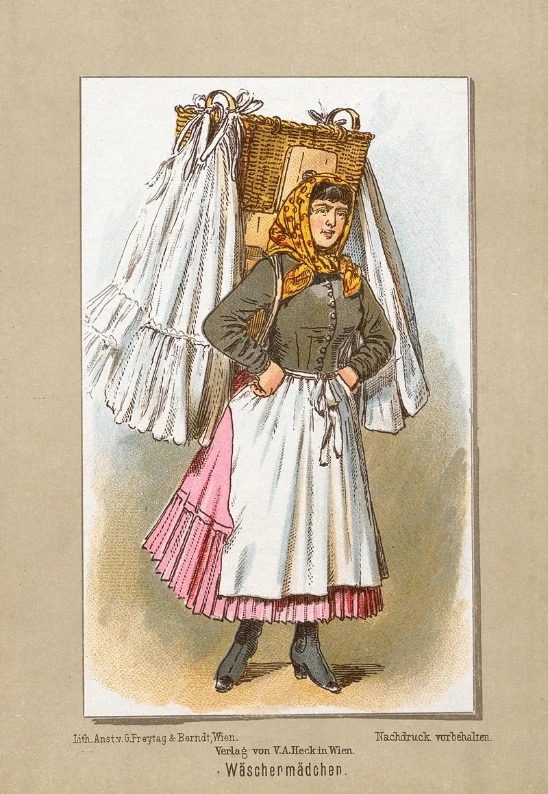Waschermadchen Wall Art by Ladislaus Eugen Petrovits - High-Resolution Digital Print