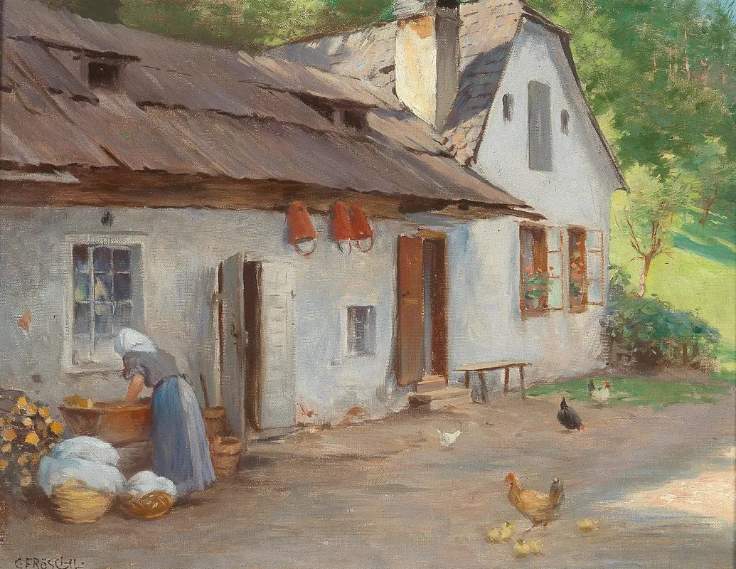 Waschtag Wall Art by Carl Fröschl - High-Resolution Digital Print