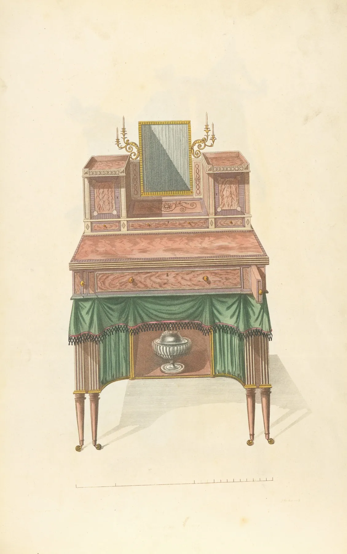 Wash Stand With Mirror Wall Art by Thomas Sheraton - High-Resolution Digital Print