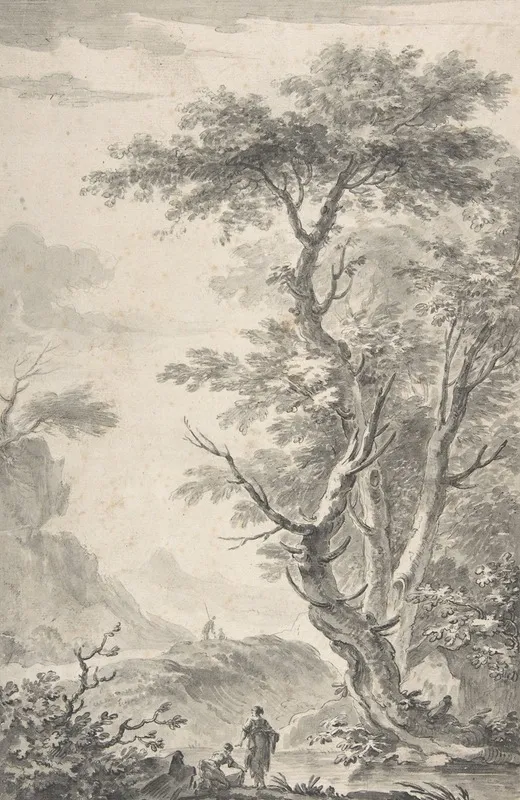 Washerwoman By A Brook