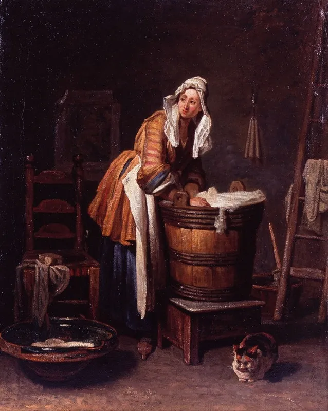 Washerwoman Wall Art by Jean Siméon Chardin - High-Resolution Digital Print