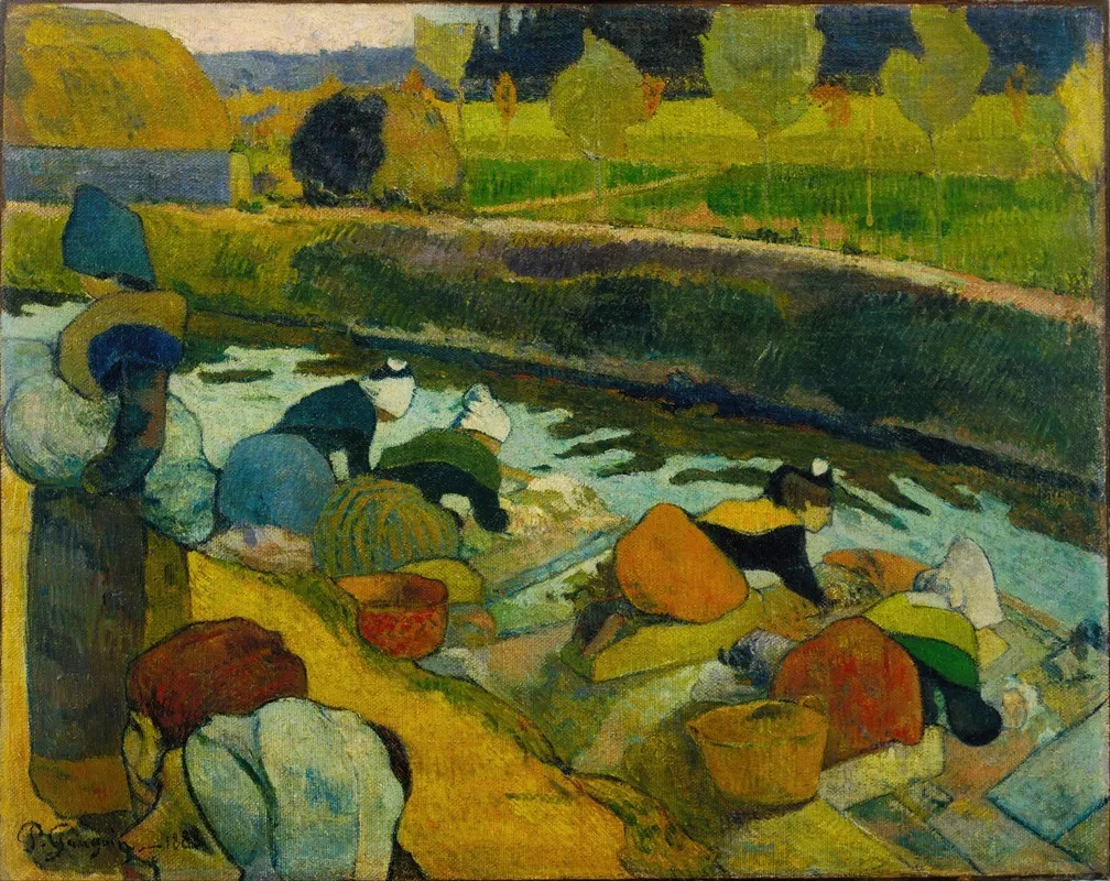 Washerwomen 2 Wall Art by Paul Gauguin - High-Resolution Digital Print