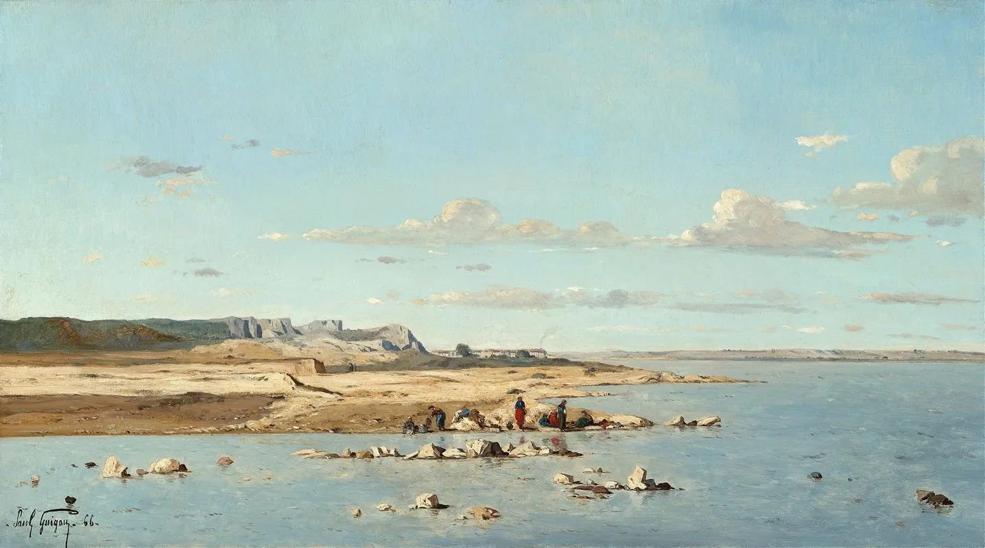 Washerwomen On The Banks Of The Durance
