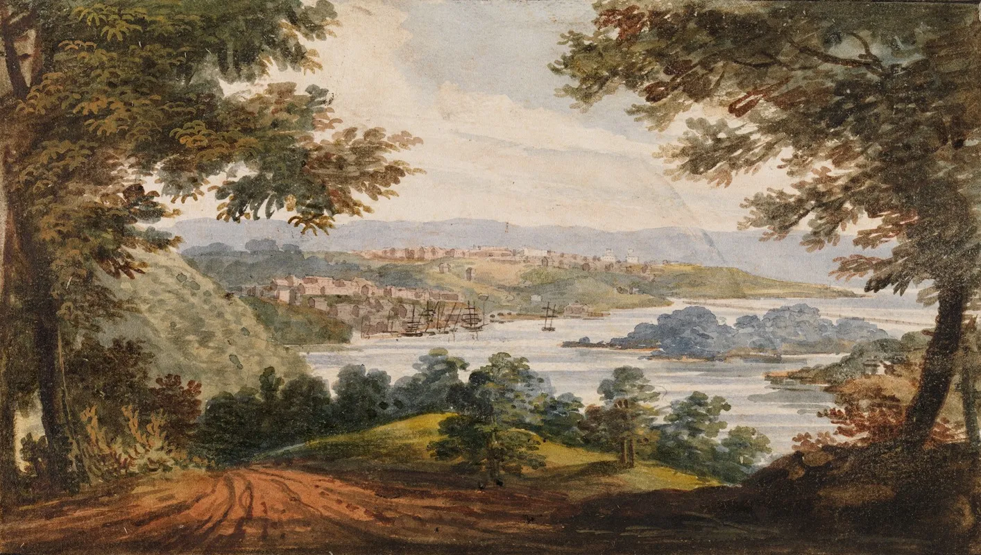 Washington And Georgetown From The Alexandria Road