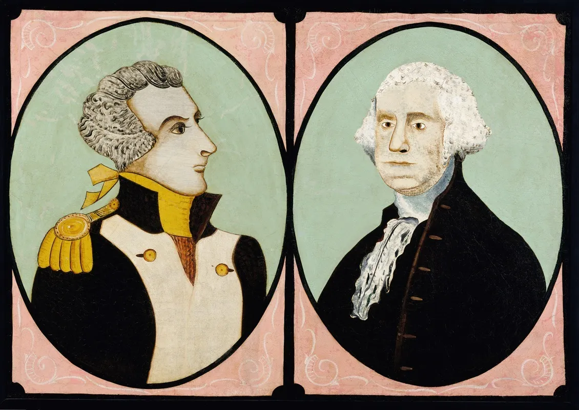 Washington And Lafayette Wall Art by S. Wehry - High-Resolution Digital Print
