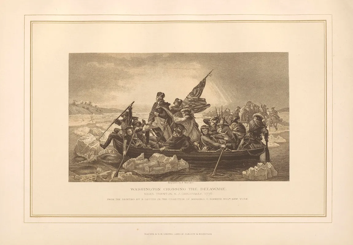 Washington Crossing The Delaware E Leutze Wall Art by Thomas Archer - High-Resolution Digital Print
