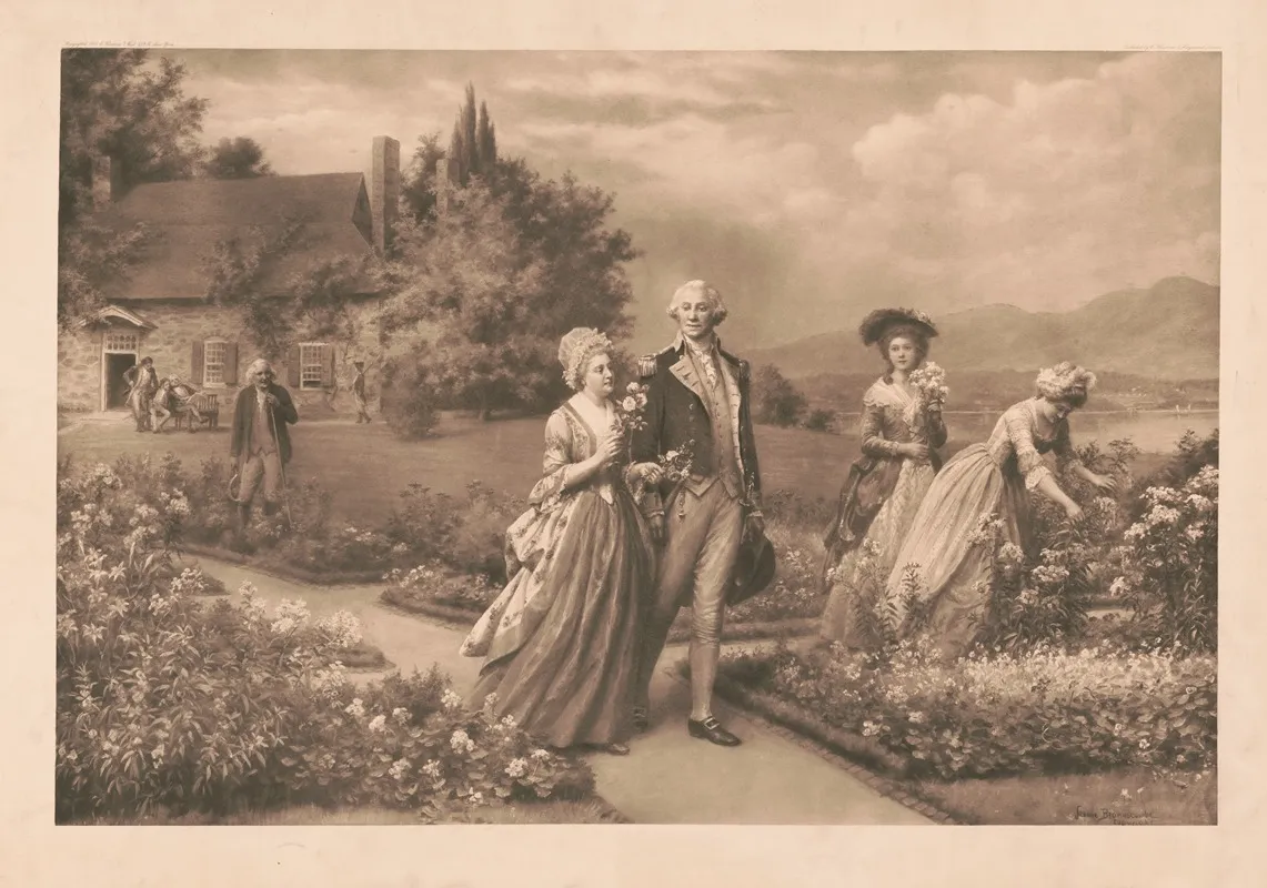 Washington In Headquarters At Newburgh After The Close Of The American Revolution