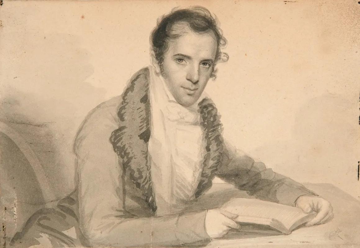 Washington Irving Wall Art by John Wesley Jarvis - High-Resolution Digital Print