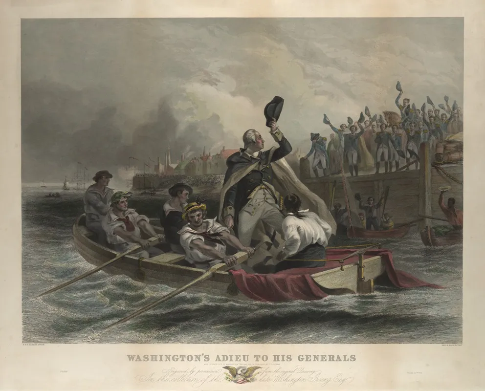 Washingtons Adieu To His Generals Wall Art by George R. Hall - High-Resolution Digital Print