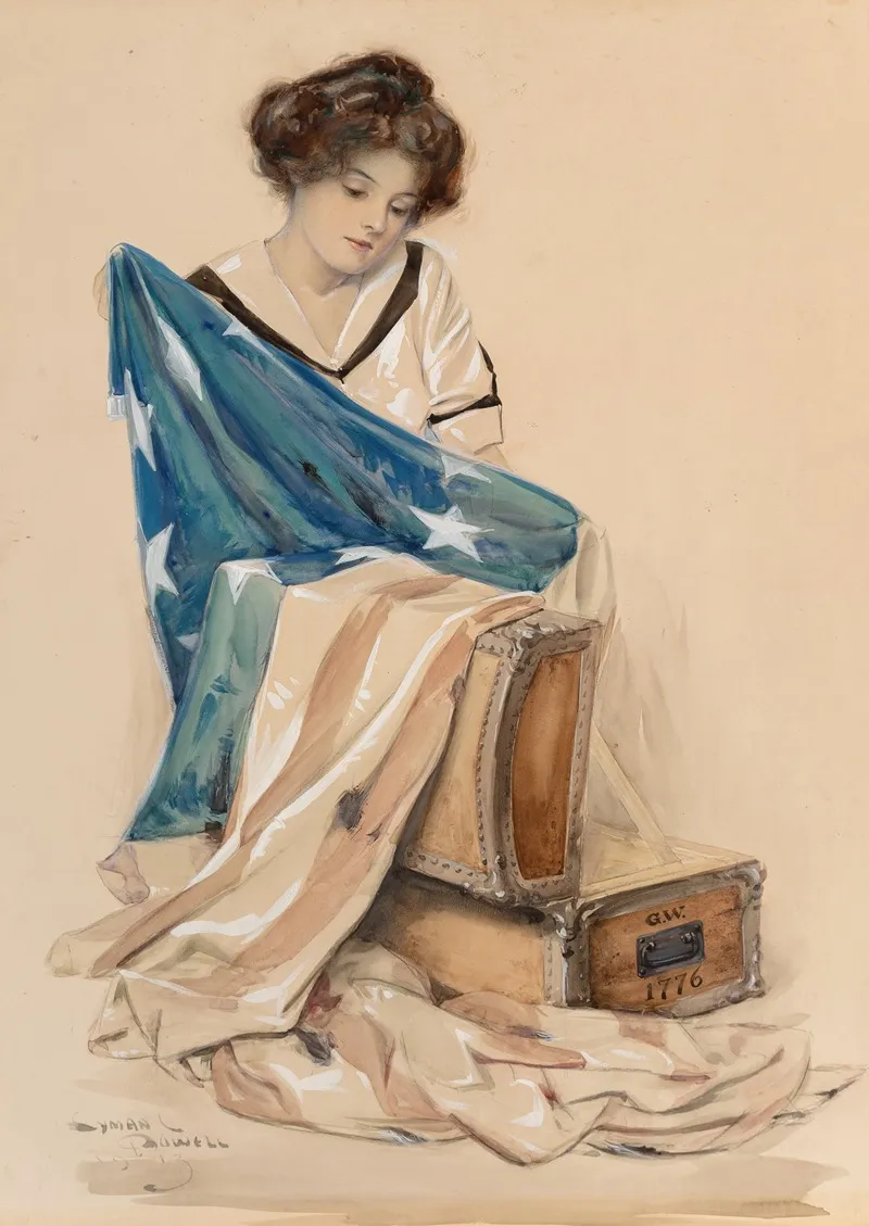 Washingtons Flag Wall Art by Lyman Powell - High-Resolution Digital Print