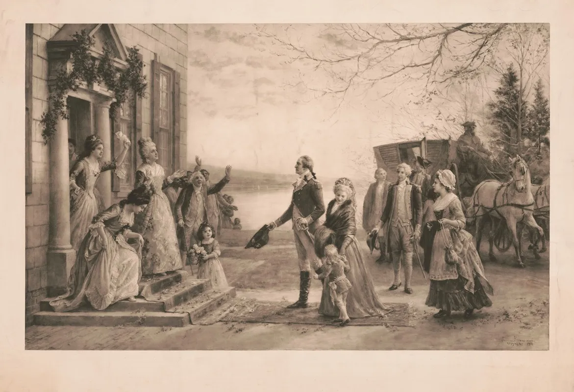 Washingtons Return To Mount Vernon Christmas Eve 1783