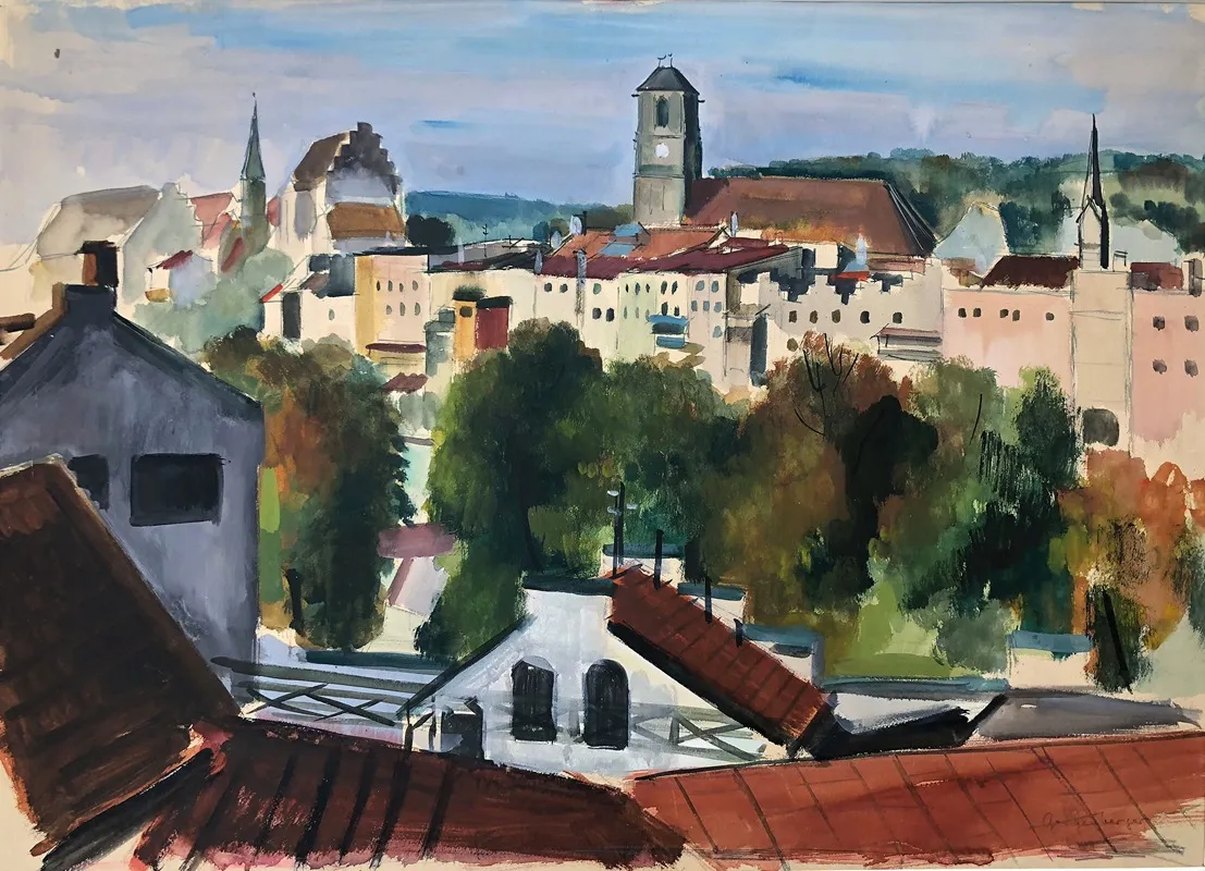 Wasserburg Am Inn Blick Vom Magdalenenweg