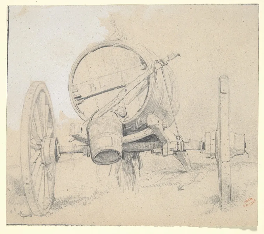 Water Cart Wall Art by Eugene Le Poittevin - High-Resolution Digital Print