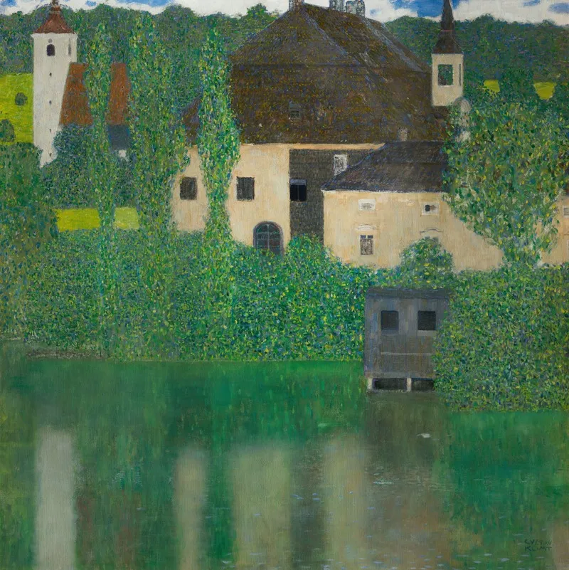 Water Castle Wall Art by Gustav Klimt - High-Resolution Digital Print