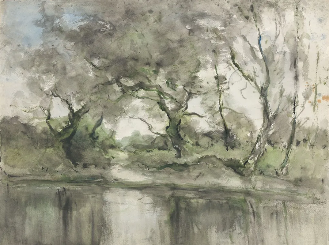 Water En Bomen Wall Art by Pieter H.J.J. Ras - High-Resolution Digital Print