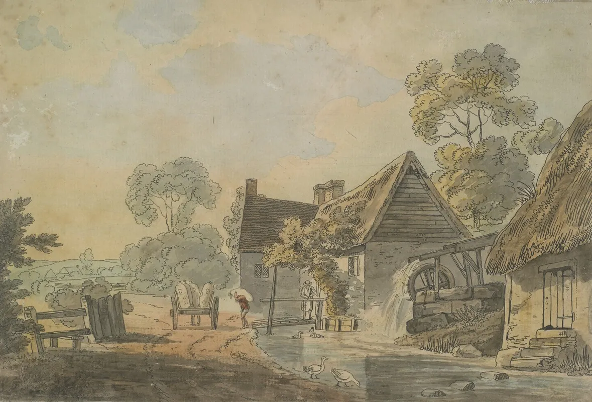 Water Mill 3 Wall Art by Charles Tompkins - High-Resolution Digital Print