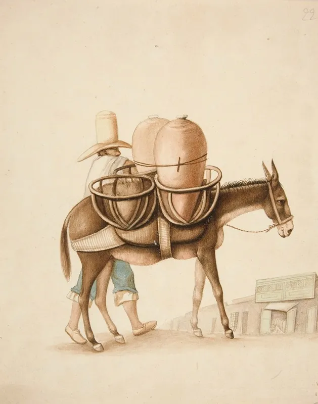 Water Vendor Wall Art by Francisco Fierro - High-Resolution Digital Print