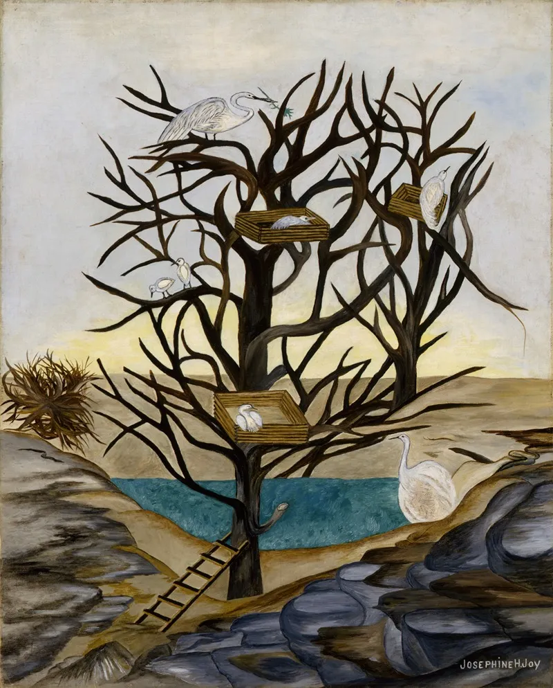 Waterbirds Nesting Wall Art by Josephine Joy - High-Resolution Digital Print