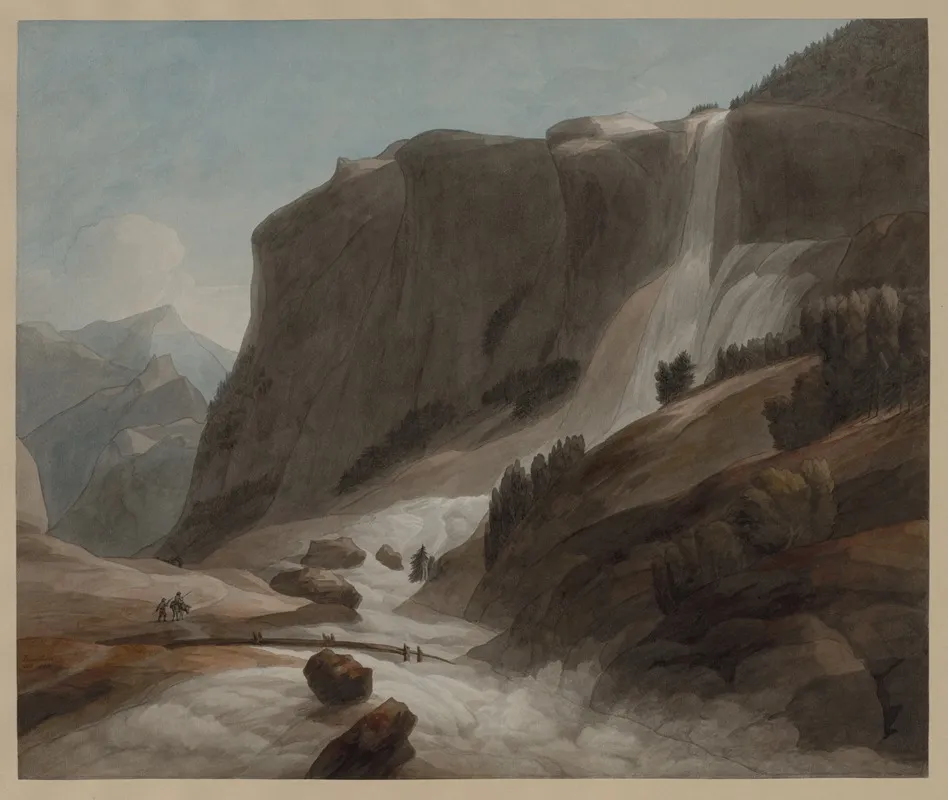 Waterfall Between Chiavenna And Mount Splugen