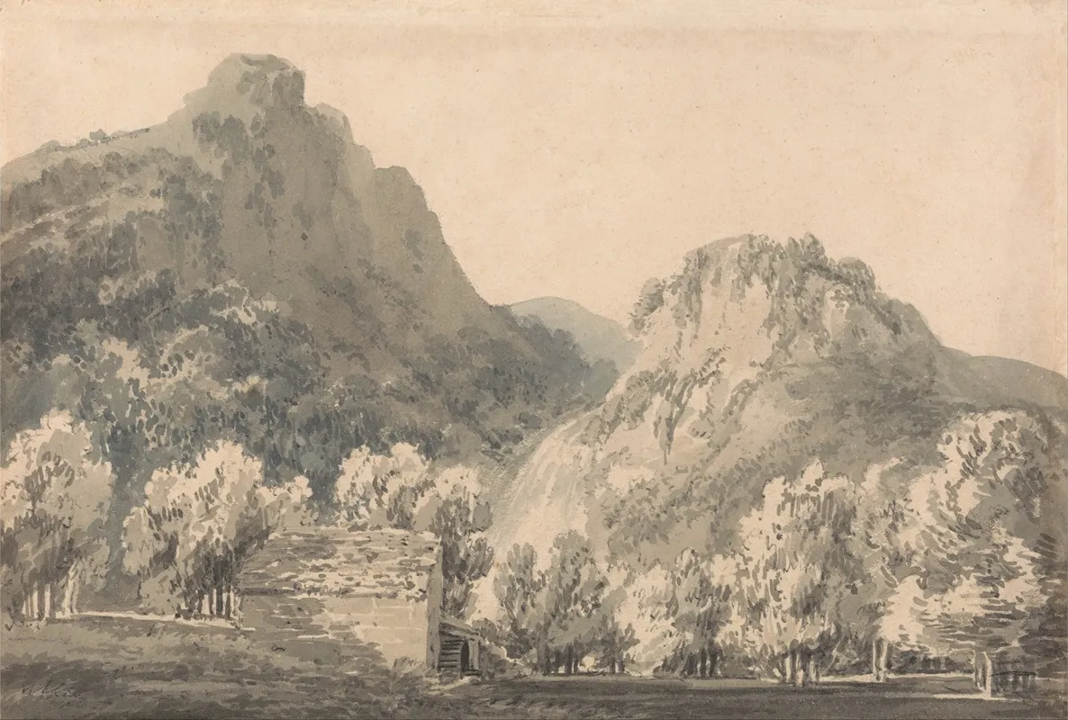 Waterfall Of Lodore Cumberland Wall Art by Joseph Mallord William Turner - High-Resolution Digital Print